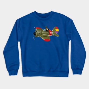 Cartoon retro fighter Crewneck Sweatshirt